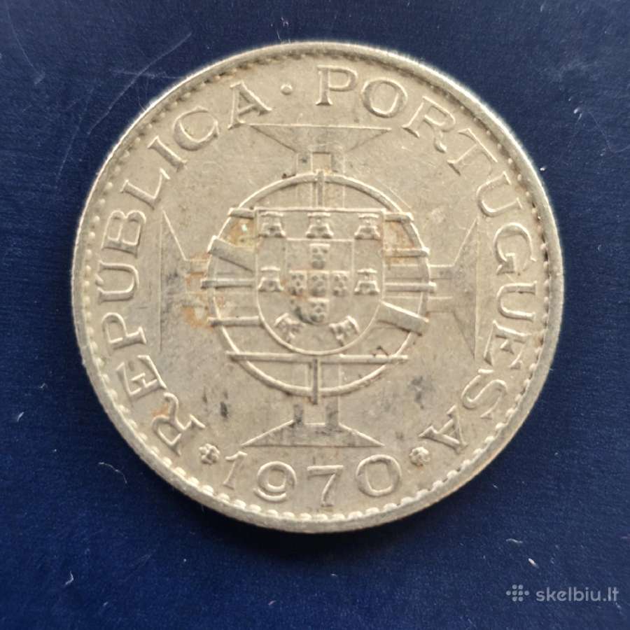 Timoras 1970 10 escudos Cu-ni - nuotraukos Nr. 2