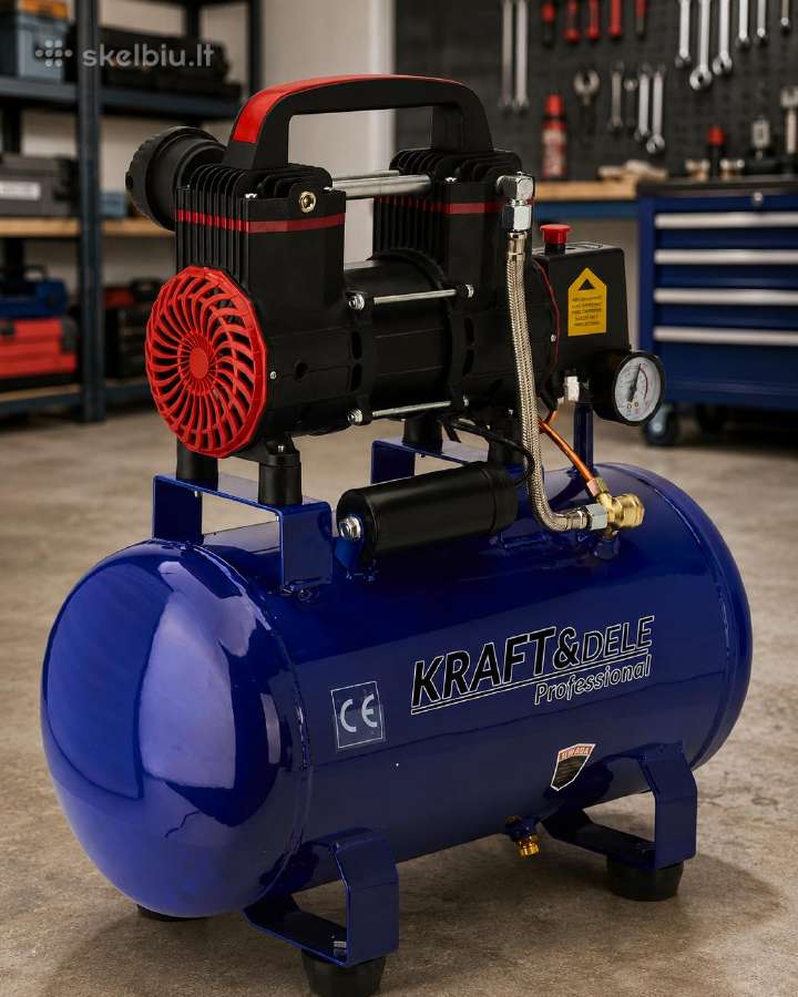 Bealyvinis kompresorius 24l 1390w 220 l/min Kd2128 - nuotraukos Nr. 2