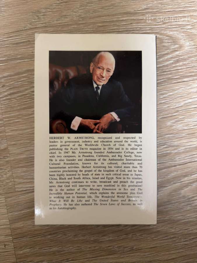 Mystery of the Ages by Herbert W. Armstrong - nuotraukos Nr. 2