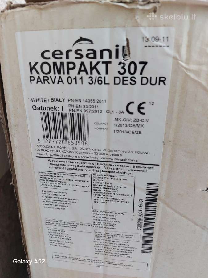 Cersanit Compact 307 Parva 011, unitazas - nuotraukos Nr. 2