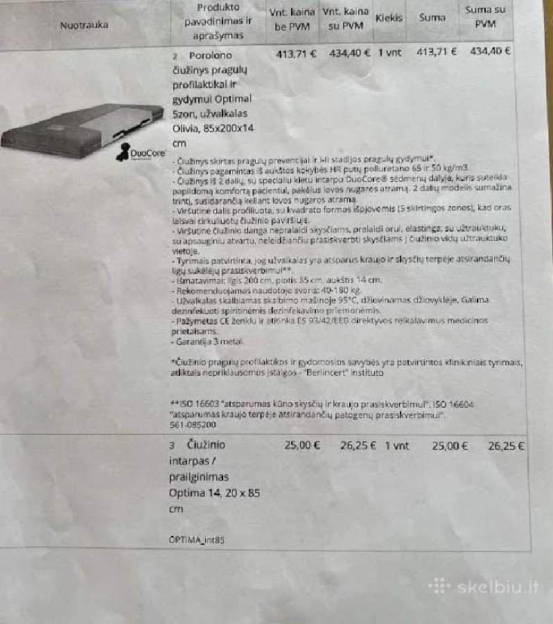 Parduodama funkcinė lova su čiužiniu - nuotraukos Nr. 4