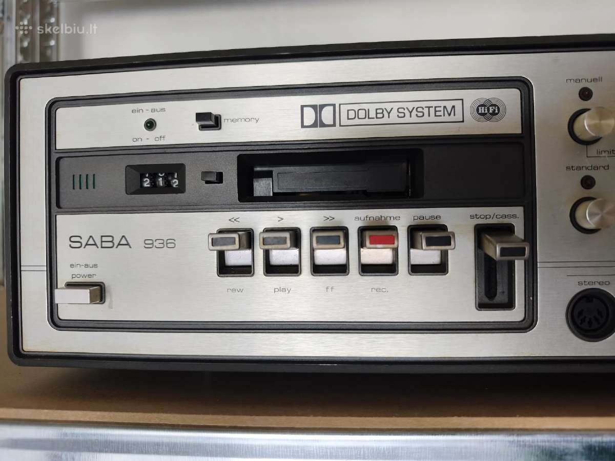 Saba CD 936 vintažinis kasečių grotuvas - nuotraukos Nr. 2