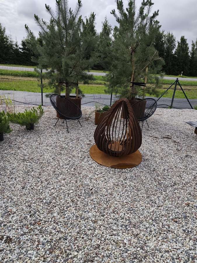 Corten, dažyti metaliniai vazonai - nuotraukos Nr. 2