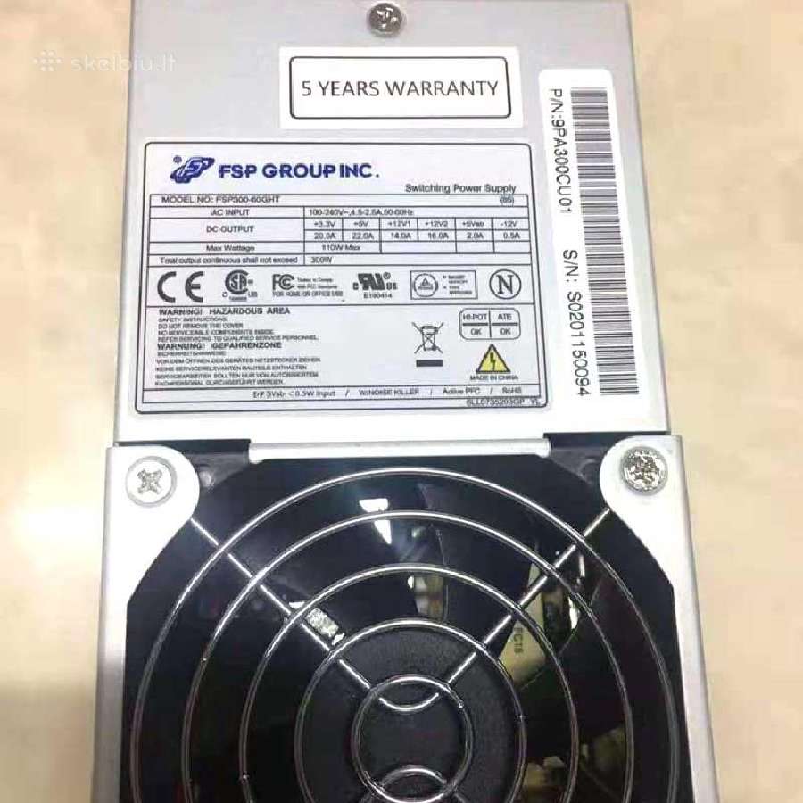 300w Fortron Tfx Fsp300-60ght (siuntimas) - nuotraukos Nr. 2