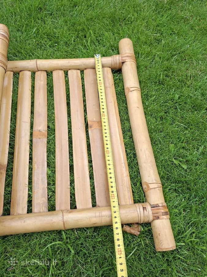 Bambuko gultas / kėdė su čiužinuku - nuotraukos Nr. 9