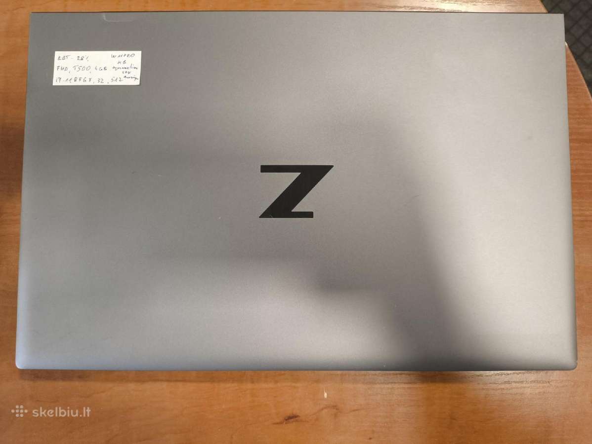 Hp Zbook 14" i7-1165g7 32gb 512gb T500 4gb - nuotraukos Nr. 3
