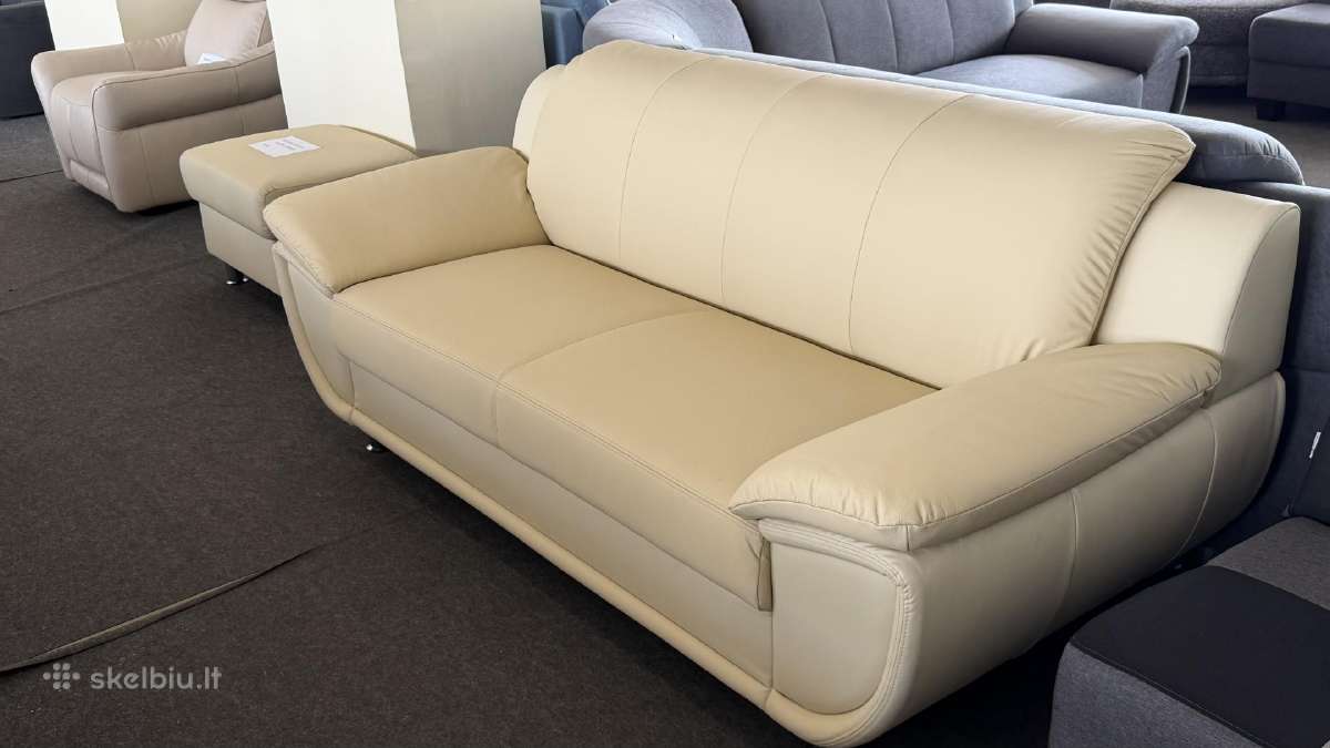 Nauja natūralios odos sofa - nuotraukos Nr. 4