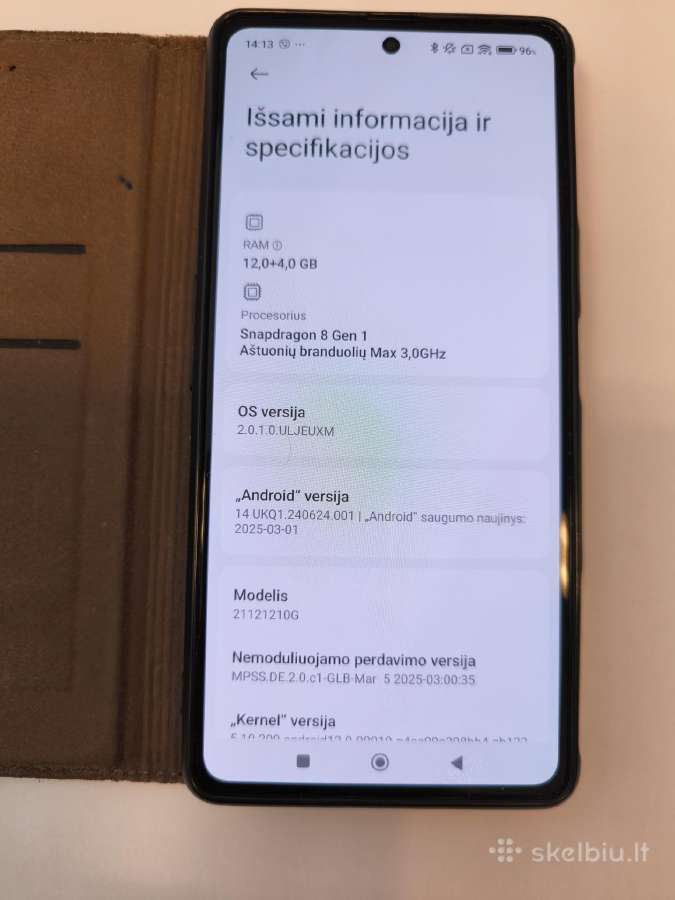 Xiaomi Poco F4 GT 256gb - nuotraukos Nr. 2