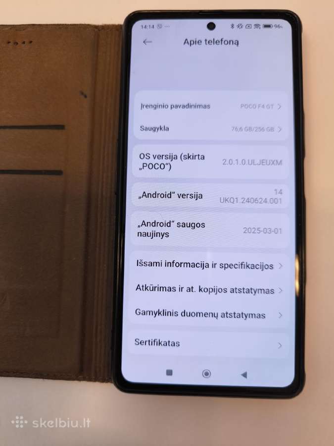 Xiaomi Poco F4 GT 256gb - nuotraukos Nr. 3