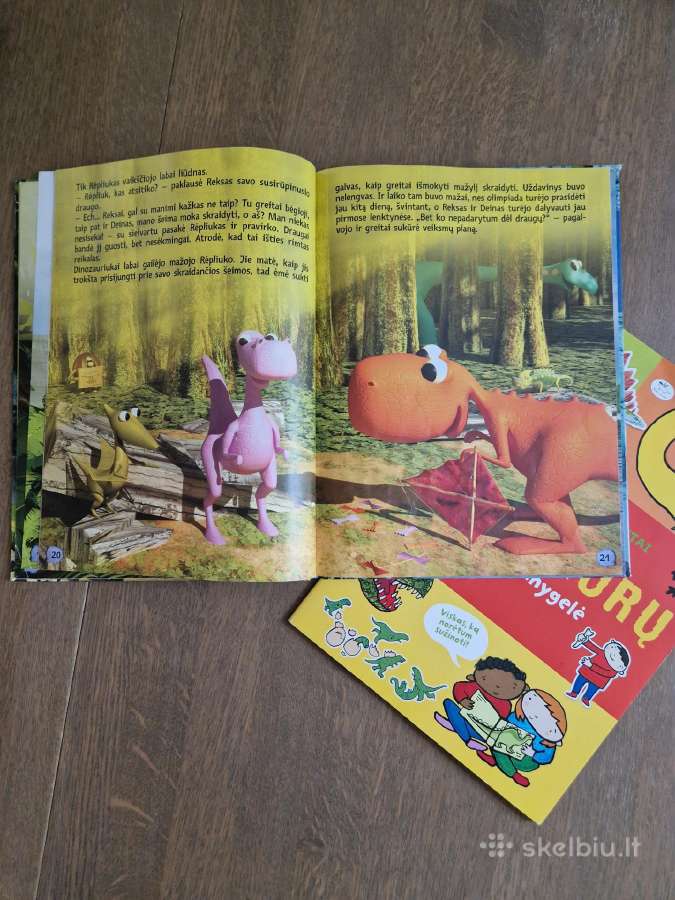 Knygelė "Dinozaurų slėnis" ir lipdukų knygelė - nuotraukos Nr. 2