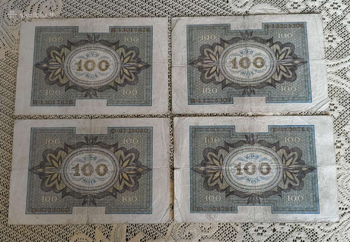 Banknotai Originalai - Apyvartinio Stovio 4 Vnt - nuotraukos Nr. 2