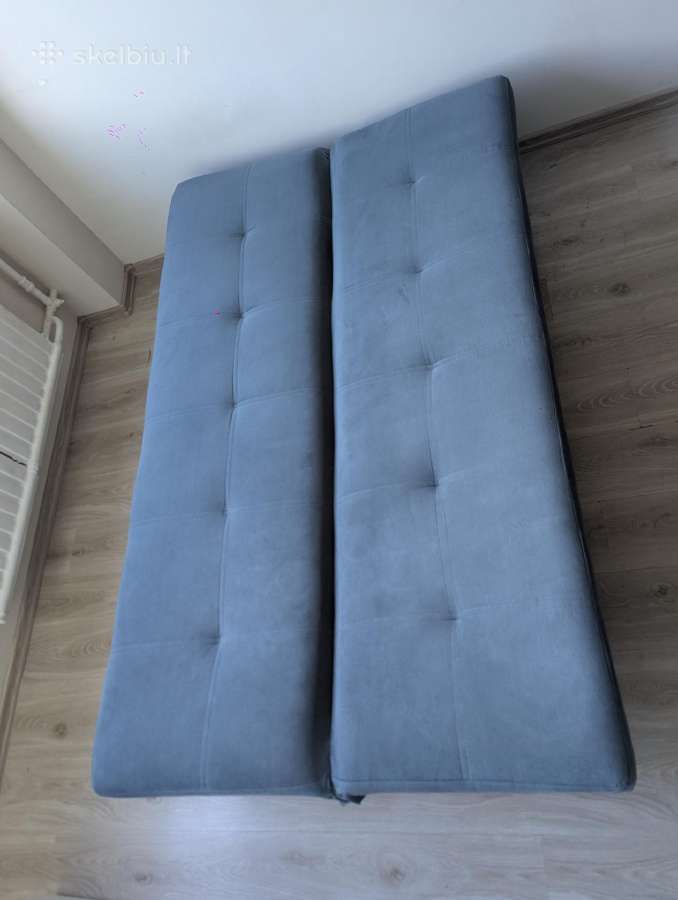 Sofa-lova su minkštu veliūriniu audiniu - nuotraukos Nr. 2