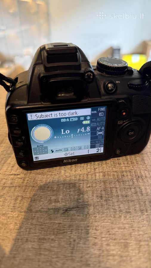 Nikon D3100 fotoaparas su 18-55mm objektyvu - nuotraukos Nr. 2