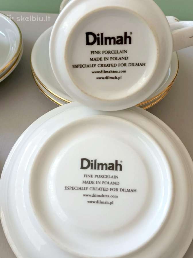 Puodeliai su lėkštute, 250ml „dilmah“ Lubiana - nuotraukos Nr. 8