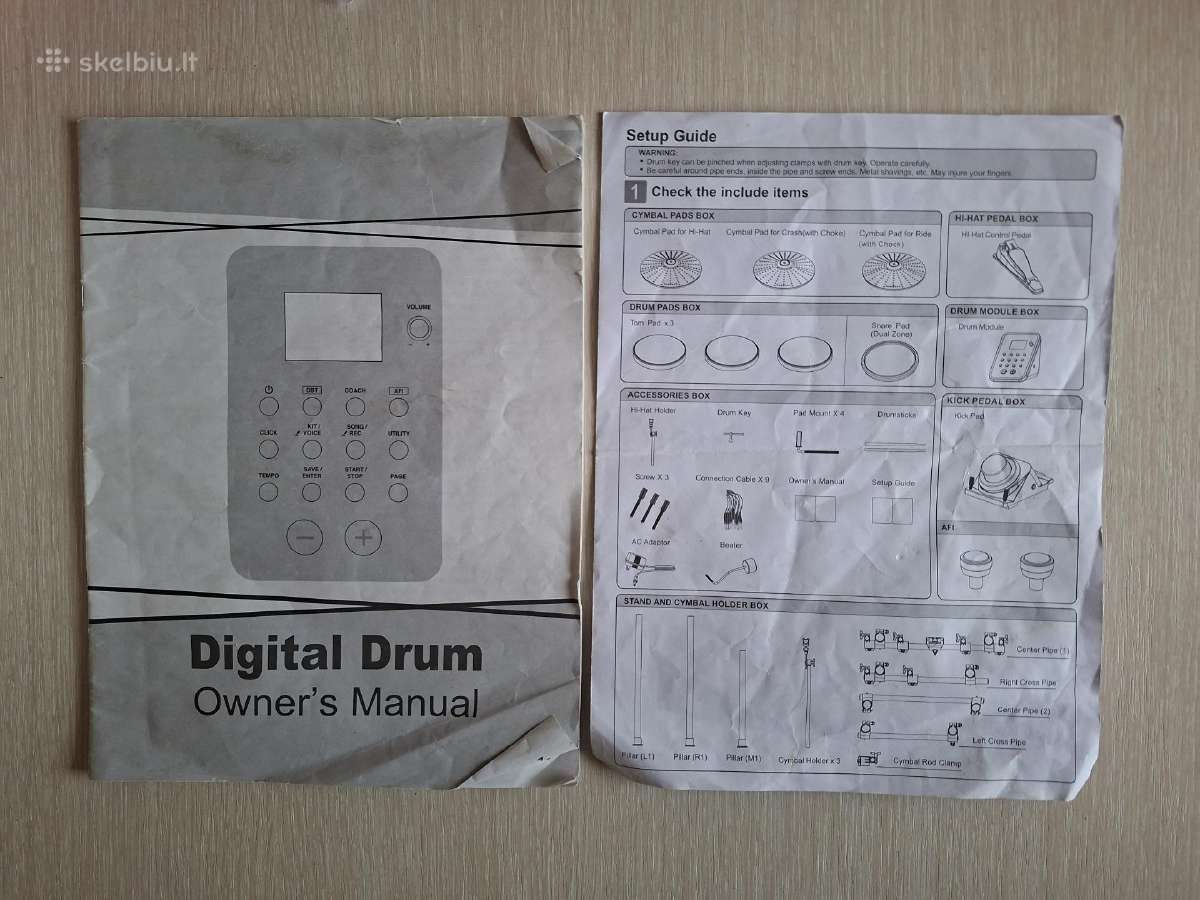 Elektroniniai būgnai Xdrum Dd-450 - nuotraukos Nr. 6