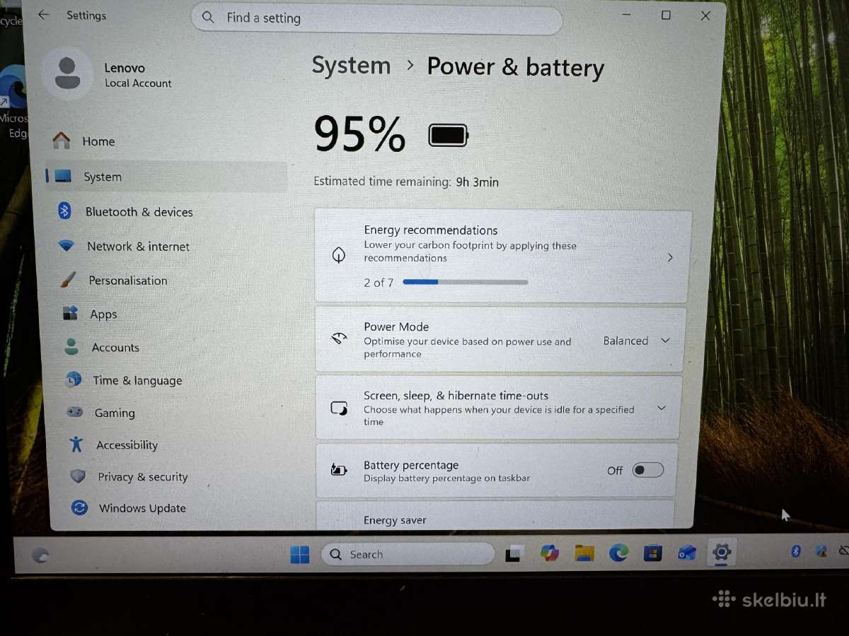 Lenovo Ideapad Fullhd Ips Ryzen3200u Vega3 Win11 - nuotraukos Nr. 8