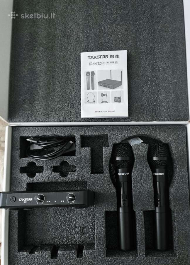 Takstar X3hh Uhf 2 bevieliai mikrofonai - nuotraukos Nr. 2