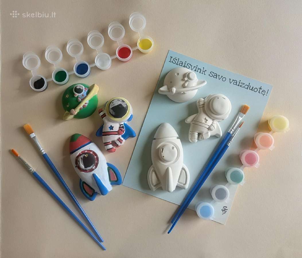 Gipso figūrėlių kūrybinis rinkinys vaikams - nuotraukos Nr. 18