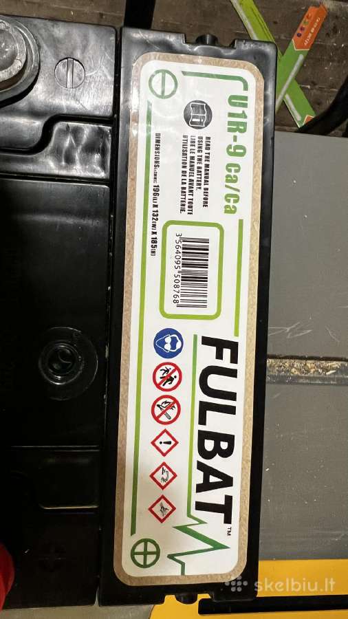 Fulbat U1r-9 12v 28ah 300a akumuliatorius vejos - nuotraukos Nr. 2