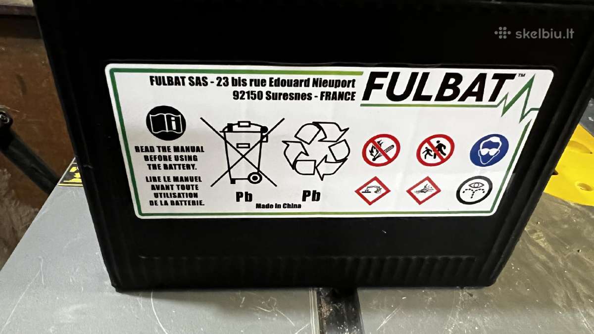 Fulbat U1r-9 12v 28ah 300a akumuliatorius vejos - nuotraukos Nr. 4