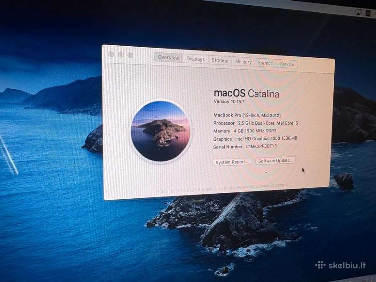 MacBook pro 2012 i5 13 colių - nuotraukos Nr. 3