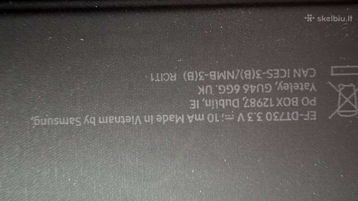 Samsung Galaxy Tab S7+, S7 Fe klaviatūra su dėklu - nuotraukos Nr. 5