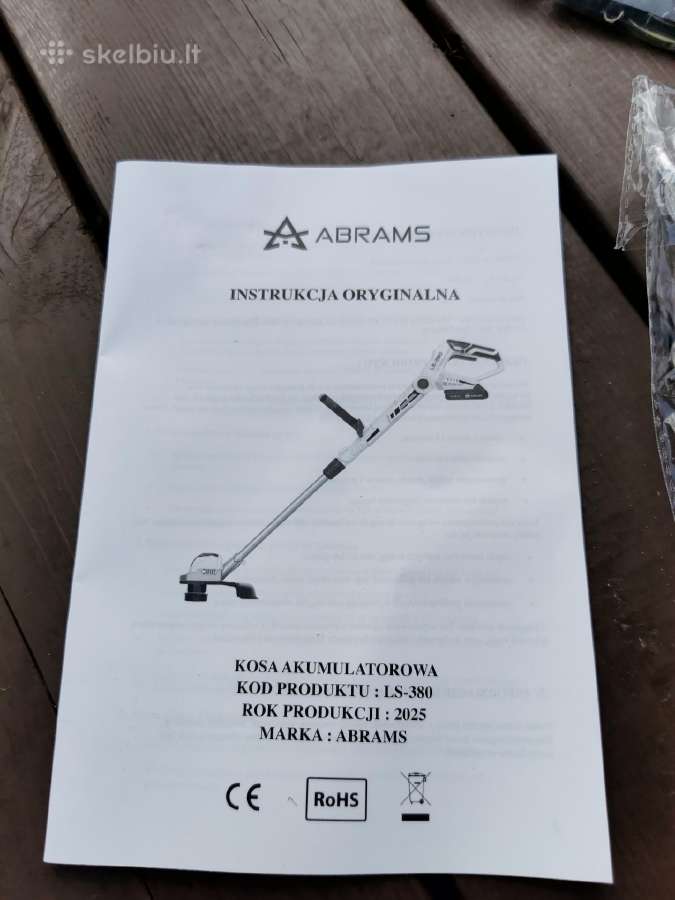 Naujas akumoliatorinis trimeris Abrams Ls-380 - nuotraukos Nr. 9