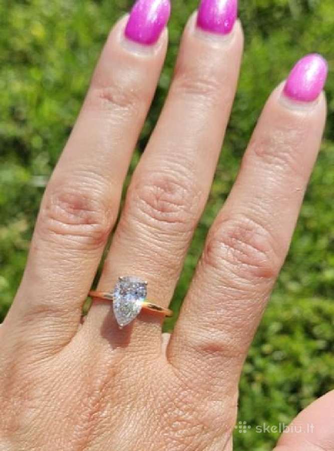 Žiedas su 1.89 ct Lab-grown deimantu (Igi) - nuotraukos Nr. 2