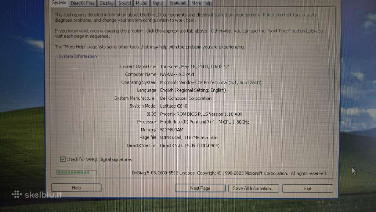 Dell Intel Pentium 4 Retro laptop - nuotraukos Nr. 5