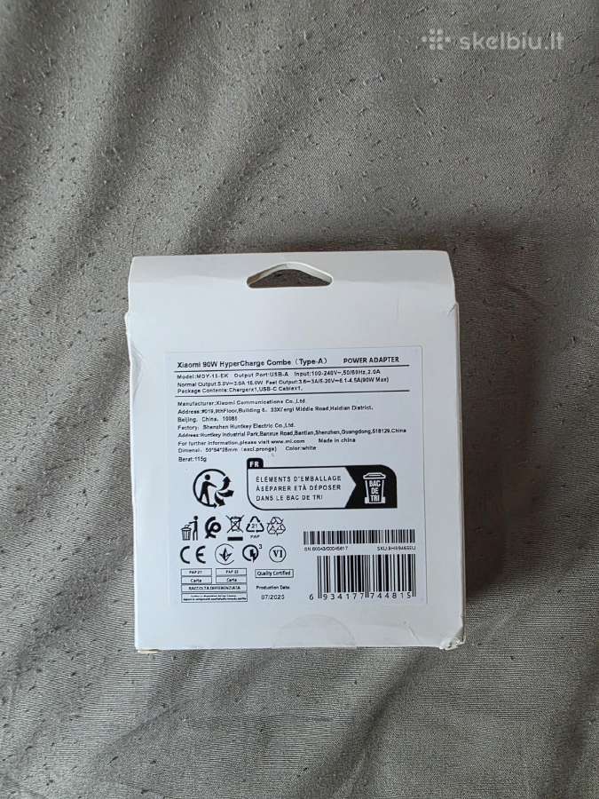 Xiaomi Pakrovejas 90w su laidu - nuotraukos Nr. 2