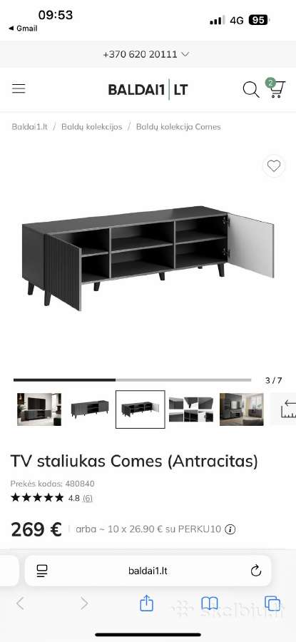 TV staliukas - nuotraukos Nr. 2