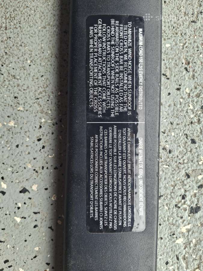 Parduodami Subaru XV/crostrrek stogo skersiniai. - nuotraukos Nr. 2