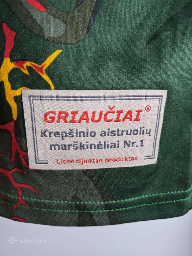 Oficialūs Lietuva Griaučiai krepšinio marškinėliai - nuotraukos Nr. 3