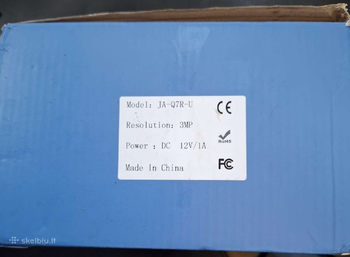 Nauja Ip stebėjimo kamera 3mp (Modelis: Ja-q7r-u) - nuotraukos Nr. 2