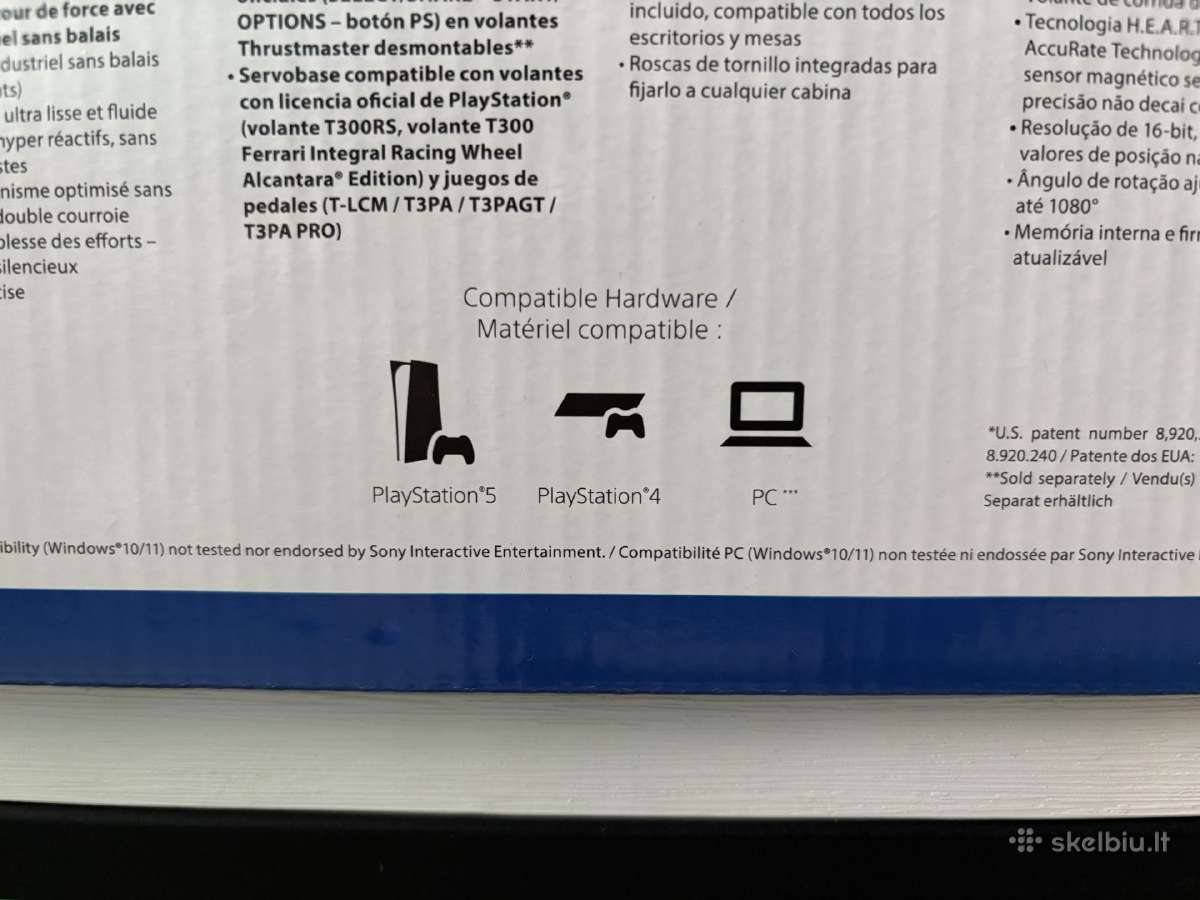 Žaidimų vairo bazė Thrustmaster T300 Servo - nuotraukos Nr. 10
