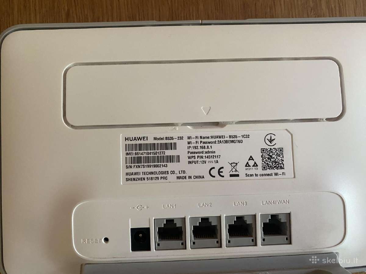 Maršrutizatorius Huawei B535-232 su sim kortele - nuotraukos Nr. 2