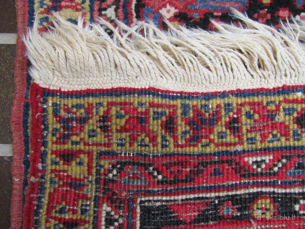 Rankų darbo persiškas kilimas Heriz 356x274 - nuotraukos Nr. 9