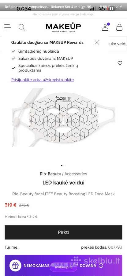 Facelite LED veido kauke - nuotraukos Nr. 6