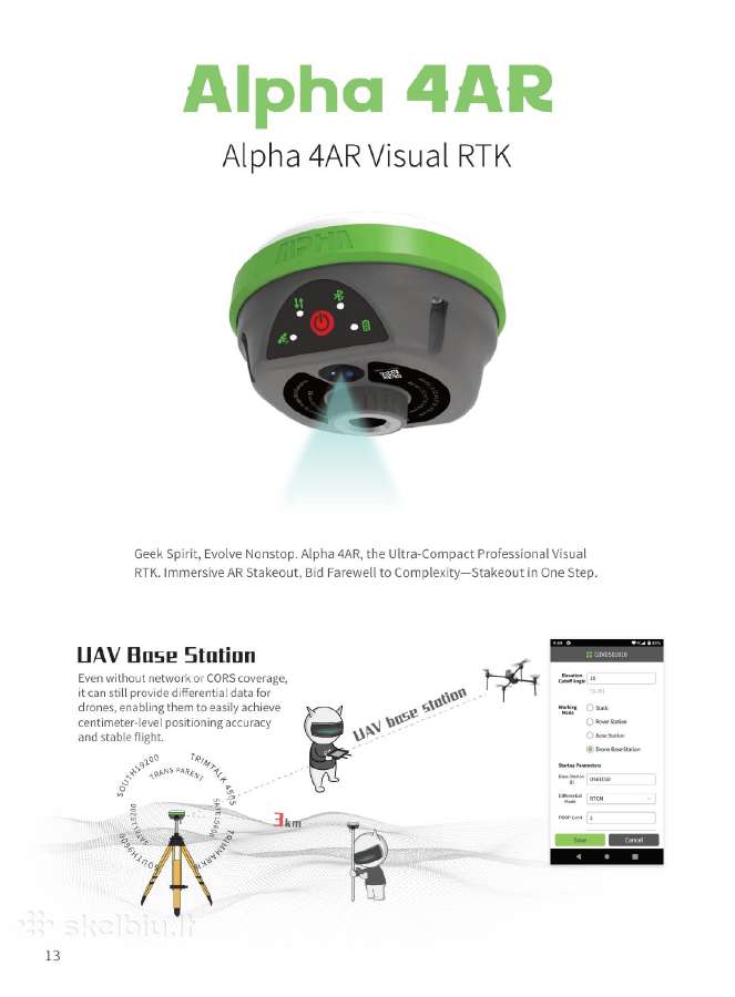 GPS imtuvas su lazeriu Alpha Zero - 2000eur! - nuotraukos Nr. 8