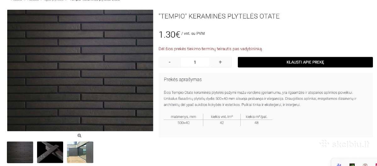 Klinkerio plytelės - nuotraukos Nr. 3