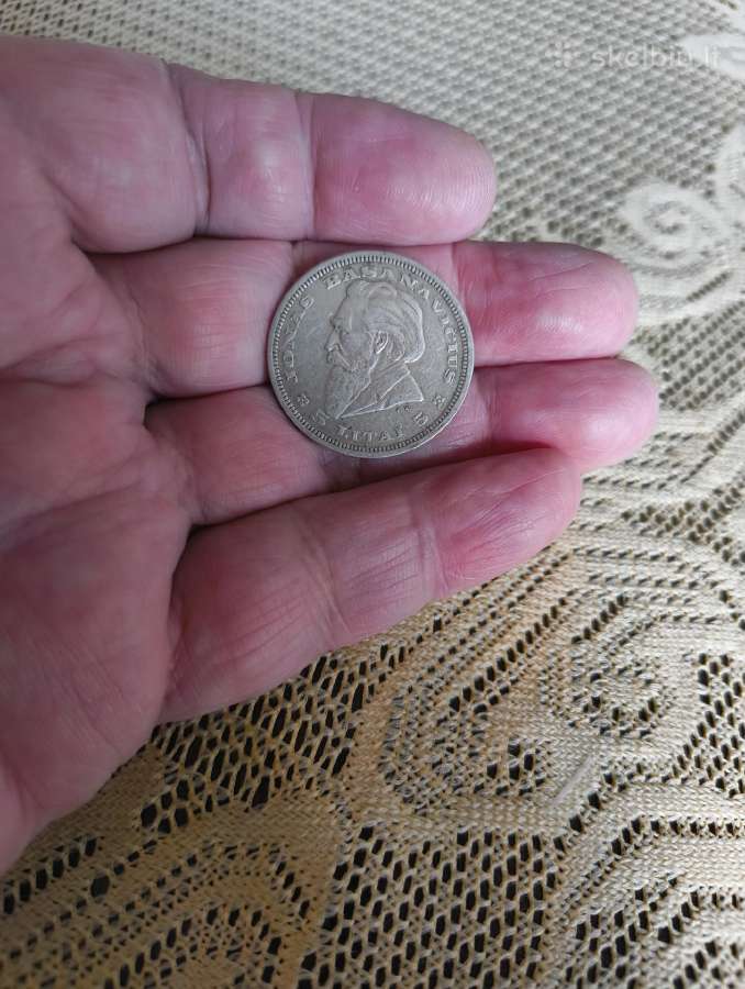 5 Litai 1936 m - Originalas. Sidabras, Apyvartinio - nuotraukos Nr. 4