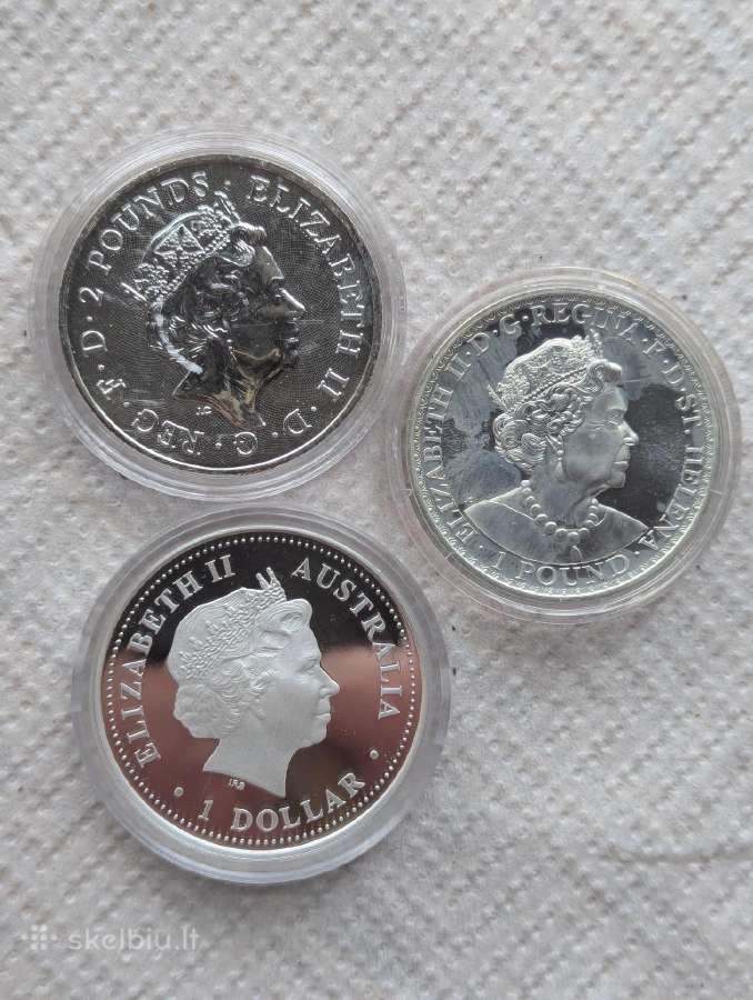 Ieškau sidabrinių monetų, medalių ant metalo - nuotraukos Nr. 4