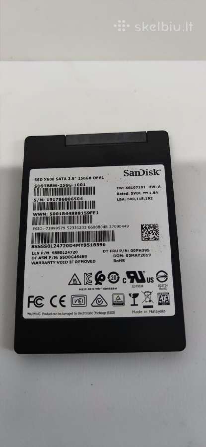 SSD diskai 240, 256 GB - nuotraukos Nr. 3