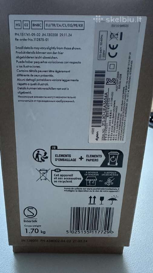 Dyson Airwrap + Dyson plaukų šepečiai ir segtukai - nuotraukos Nr. 5