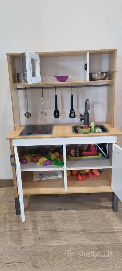 Parduodama medinė ikea virtuvėlė su priedais - nuotraukos Nr. 4