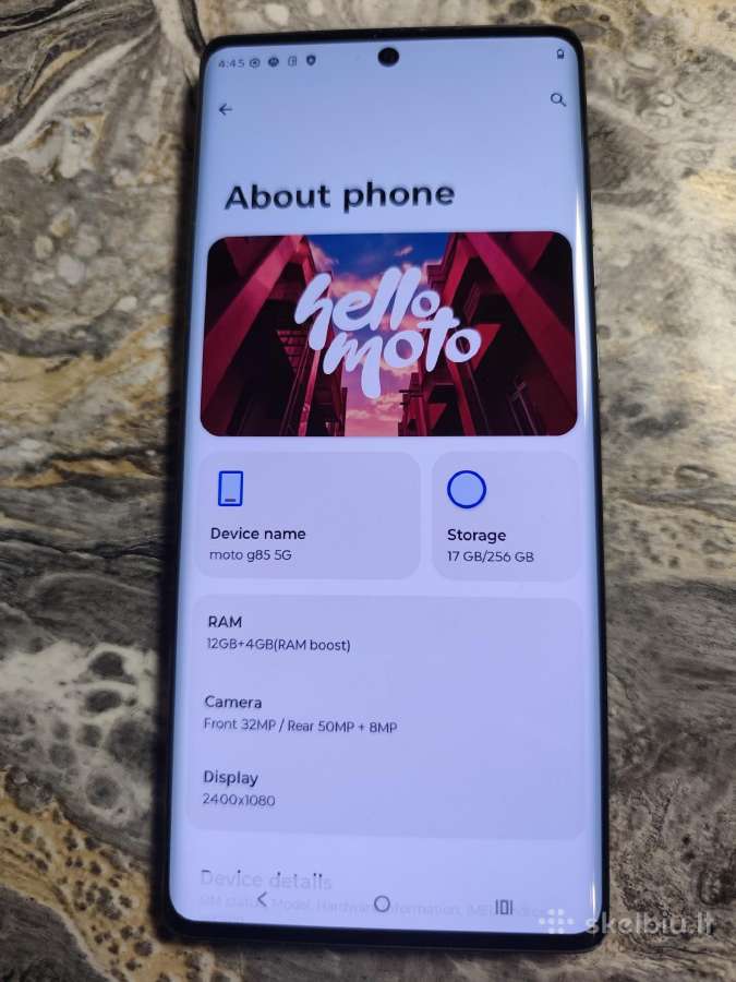 Motorola G85 12/256gb - nuotraukos Nr. 2