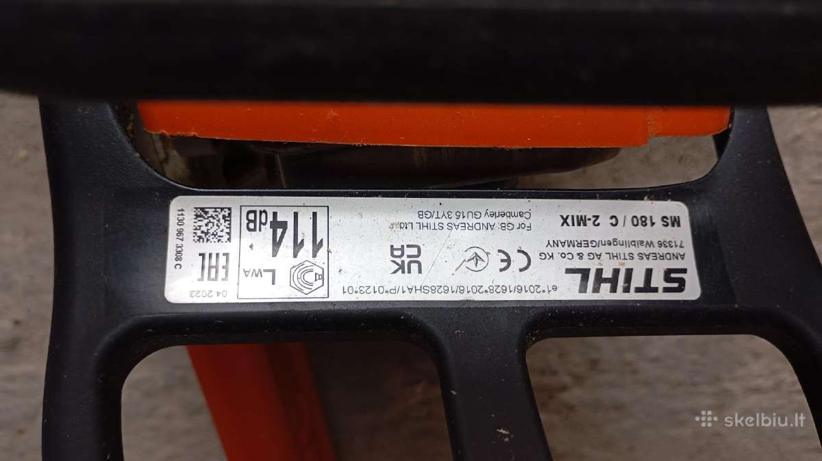 Stihl Ms 172 benzininis grandininis pjūklas - nuotraukos Nr. 6