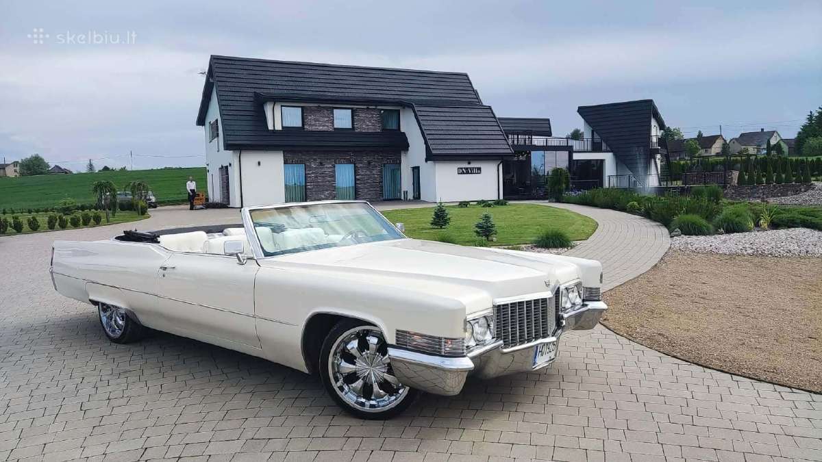 Cadillac Deville cabrio 1970m nuoma su vairuotoju - nuotraukos Nr. 2