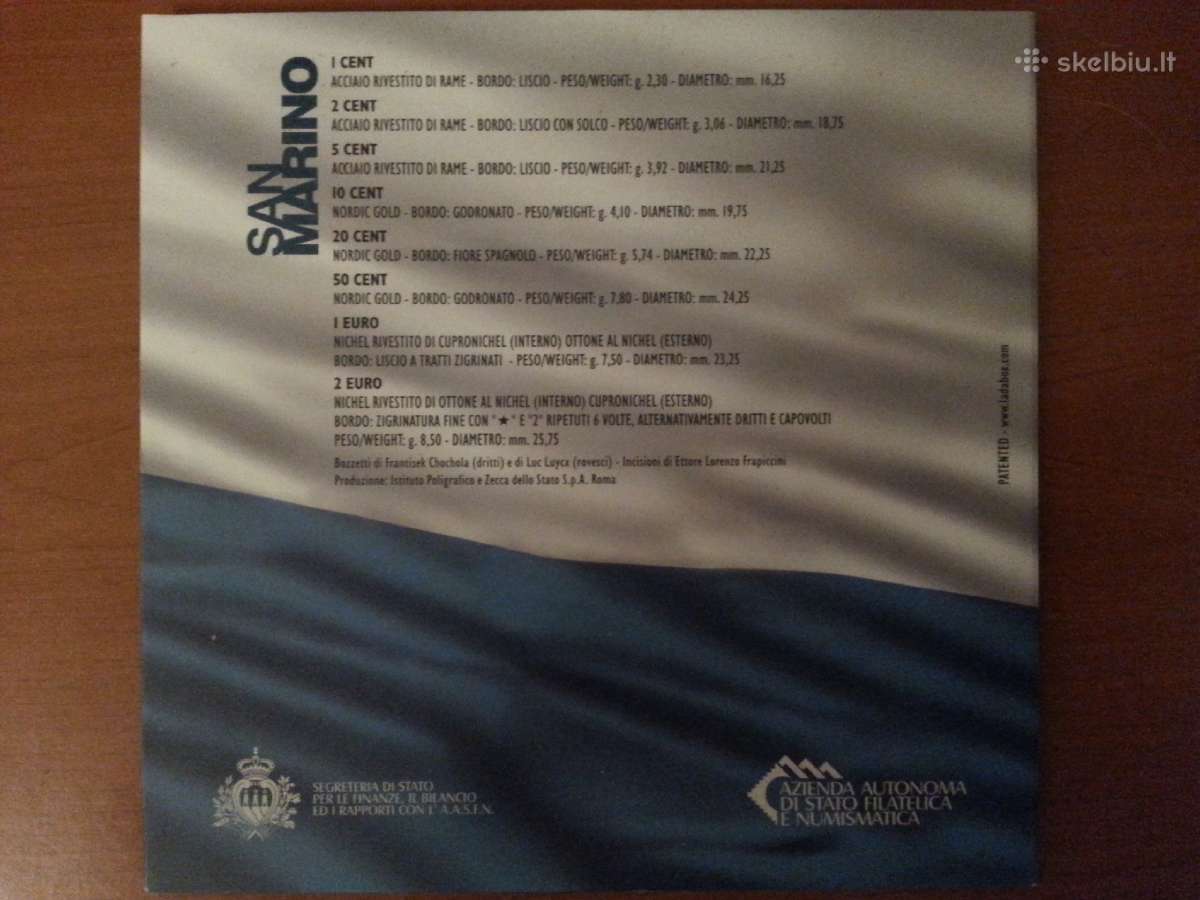 San Marino 2012 m. euro monetų rinkinys. - nuotraukos Nr. 5