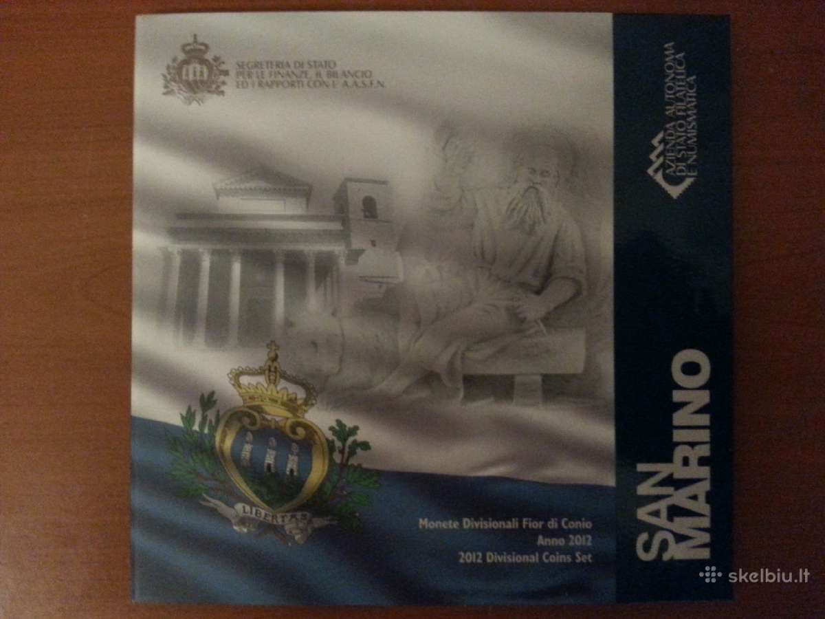 San Marino 2012 m. euro monetų rinkinys. - nuotraukos Nr. 4